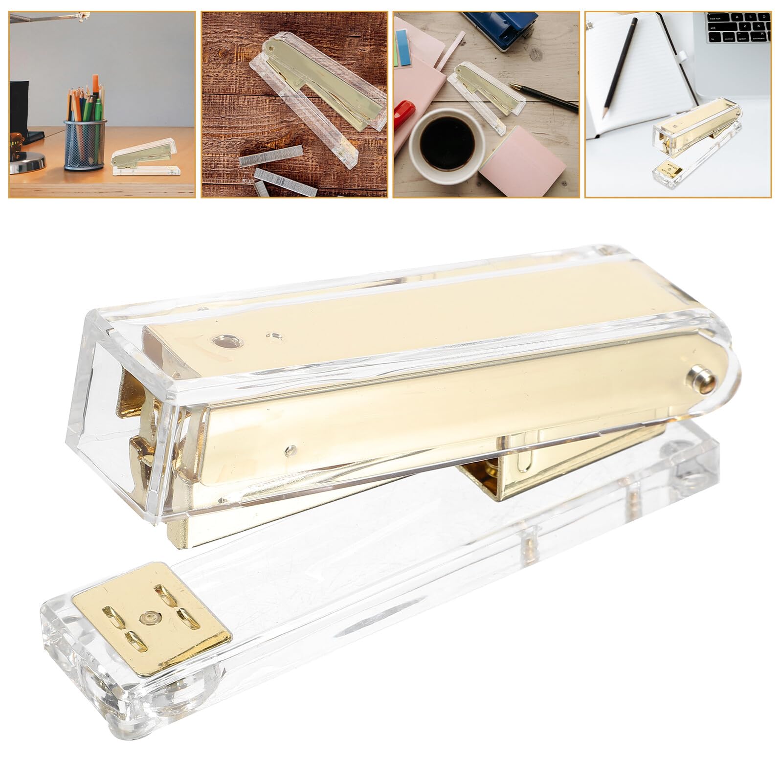 DOITOOL 2 Pezzi Pinzatrice Elegante per Ufficio e Scuola Compatta e Facile Usare Resistente e Inceppamento Accessorio Essenziale per Scrivania