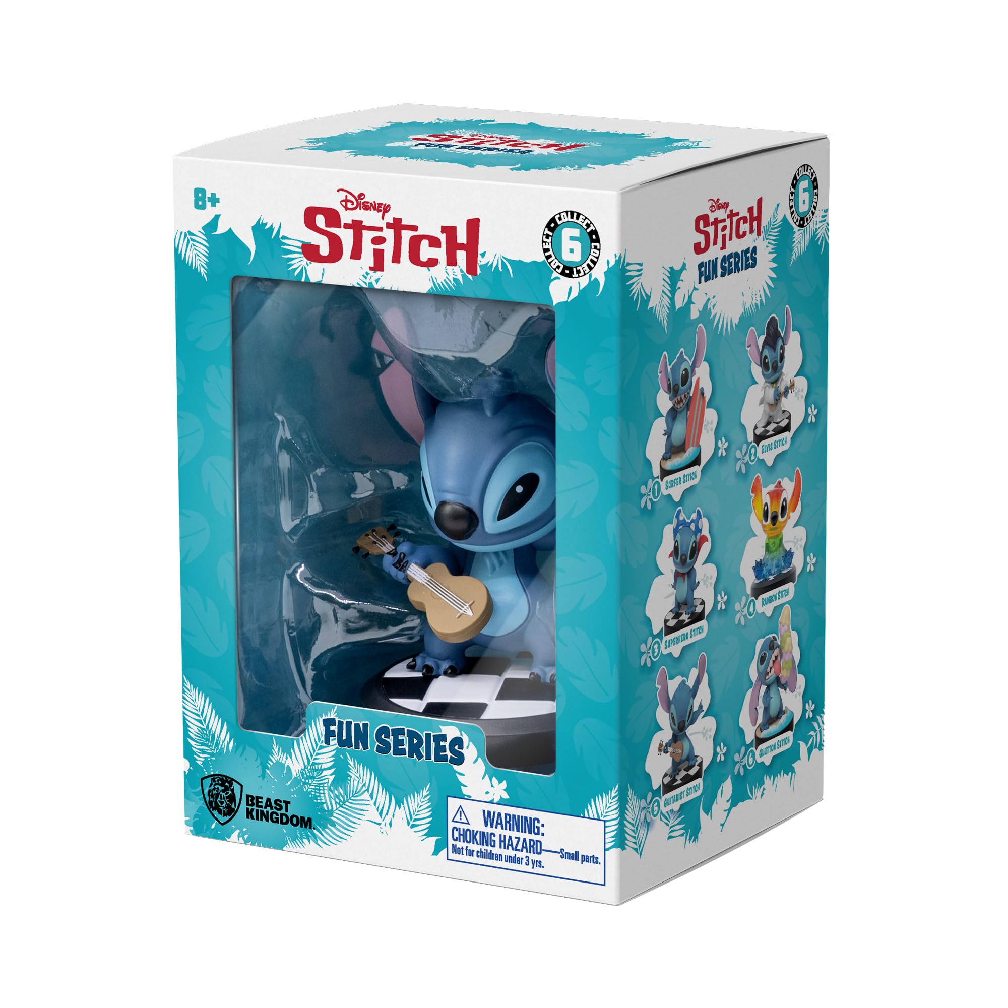 YuMe Guitarist Stitch 3" Mini Figure Collectable in Hero Window Box, 7.4 cm - Image 4