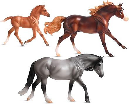 Breyer Horses Freedom Series |Playful Pony Horse Family | Horse Figurine | 9" L x 7" H | Model #B-FS-10229