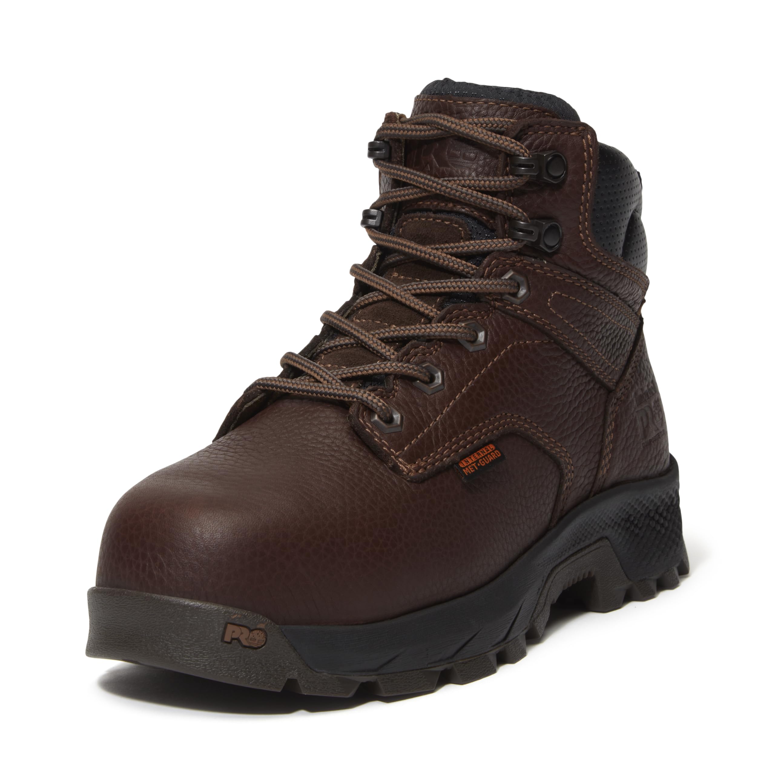 Timberland PRO Women's TiTAN EV 6 Inch Internal Metguard Composite Safety Toe Industrial Work Boot, Dark Brown, 6M