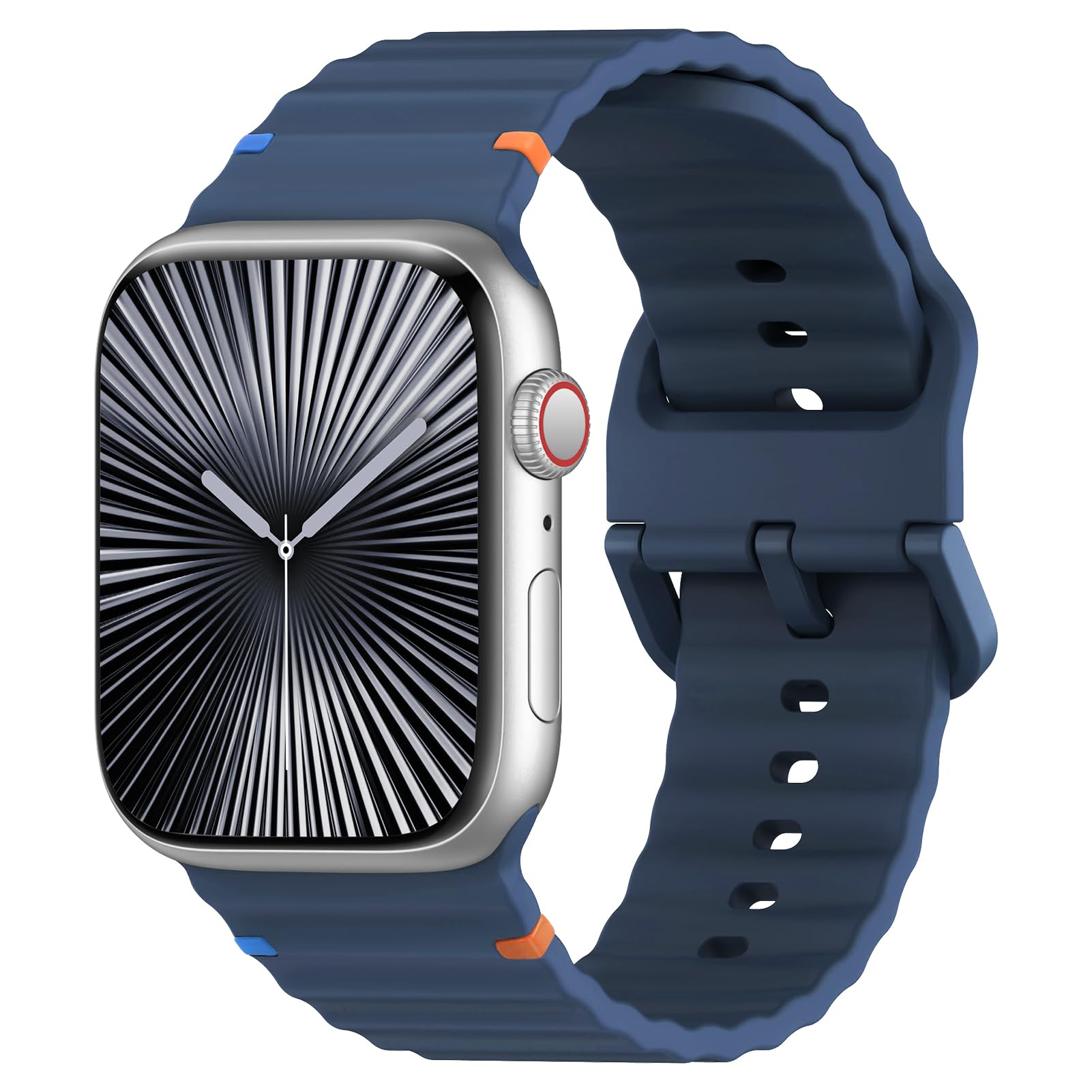 Sport Bands for Apple Watch Band 40mm 41mm 42mm 38mm 45mm 44mm 46mm iWatch Wristband for Women Men,Waterproof Silicone Strap for Apple Watch Series 11