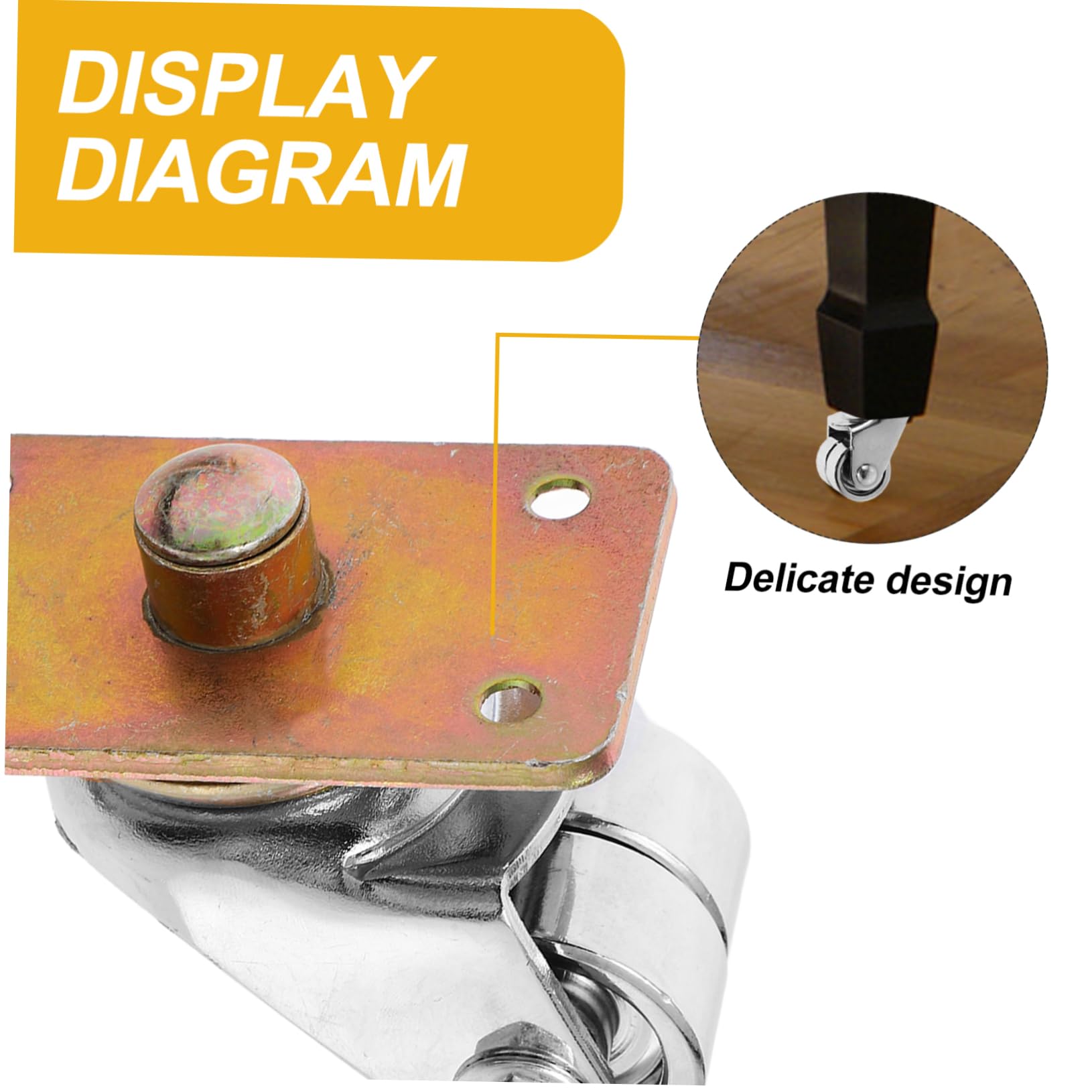 FUNOMOCYA Elevate Your Piano Experience Upright Piano Caster Cups Single Wheel Sliders for Easy Moving