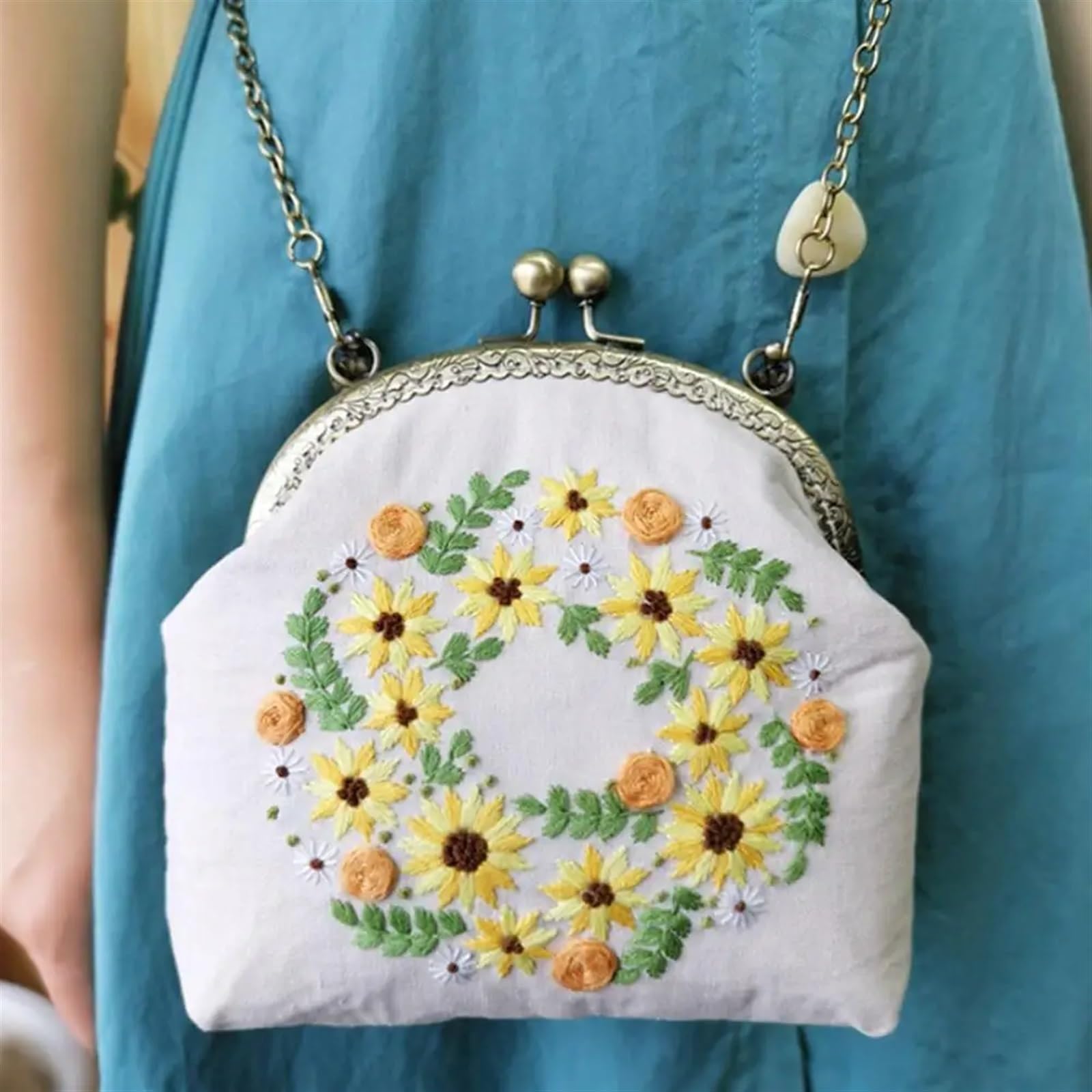 Stickset für DIY-Blumen- und Pflanzenmuster, komplettes Handarbeitsset für Bastelliebhaber, Anfängerfreundliches Zubehör für kreative Projekte