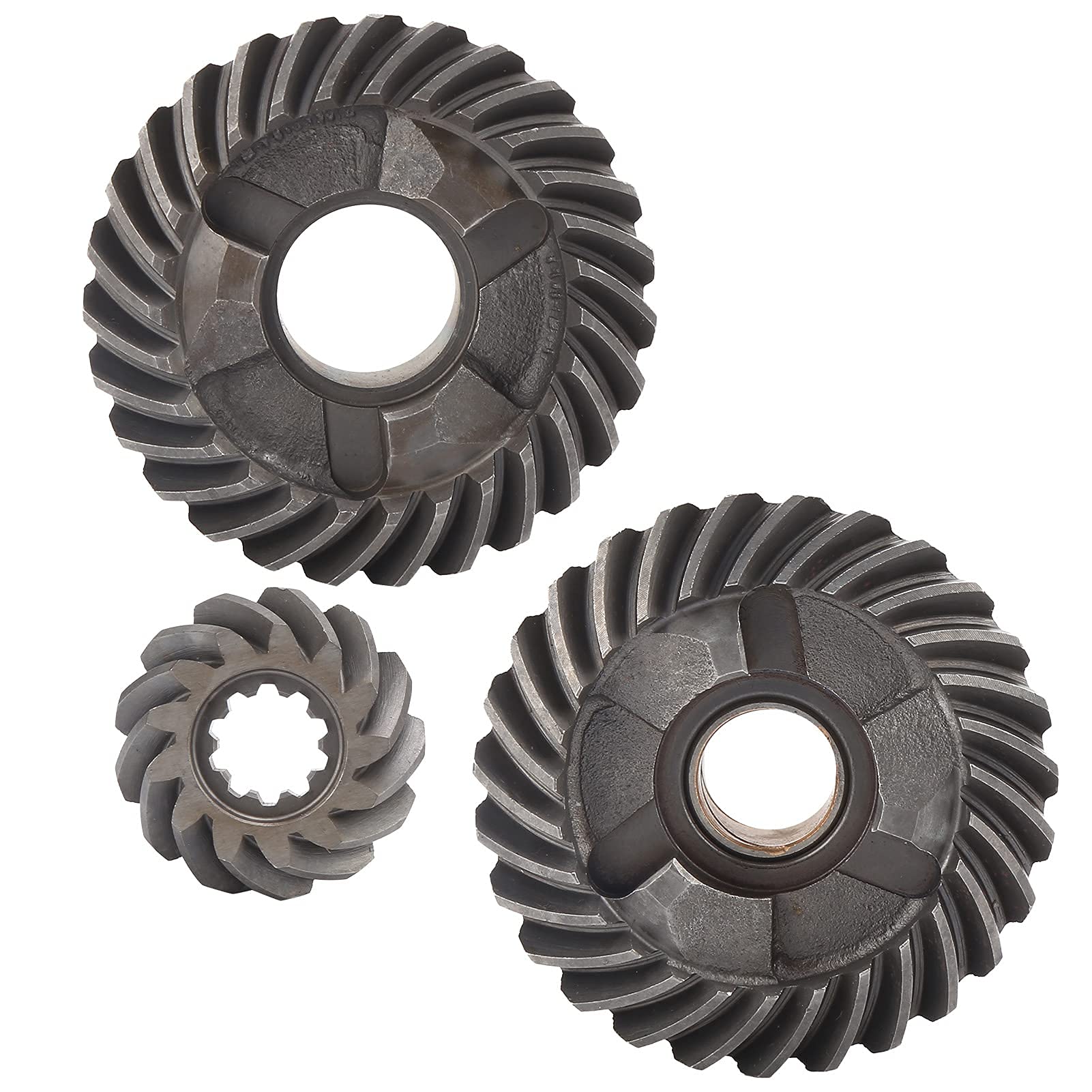 3Pcs Marine Boat Motor Gear Set, Outboard Vor- und Rückwärtsgang Ritzel T15, einfache Installation, langlebig aus Edelstahl, leicht und tragbar