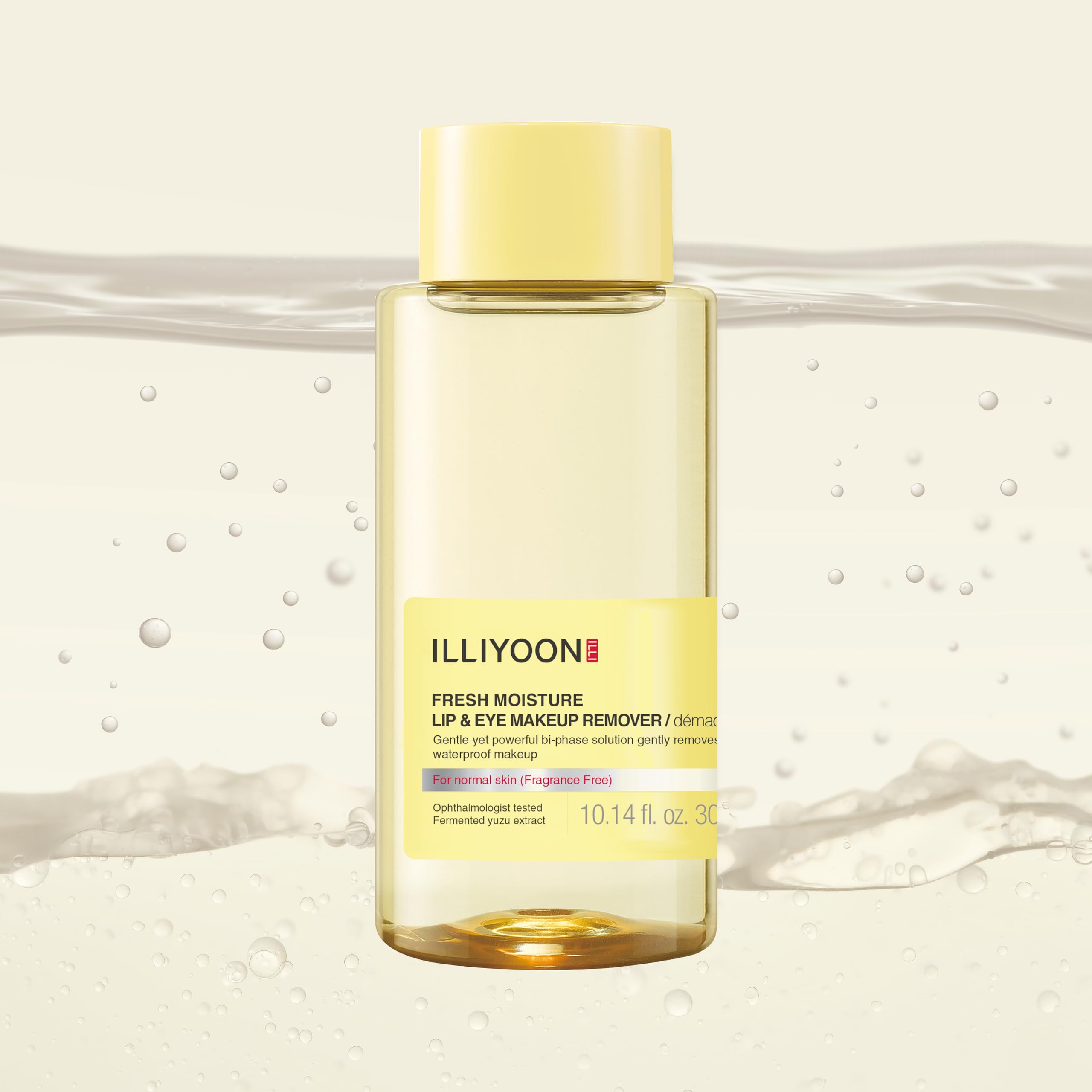 ILLIYOON Fresh Moisture detergente per labbra e occhi 300ml (10.14 fl.oz.), struccante istantaneo e delicato, non grasso con estratto di Yuzu fermentato naturalmente, senza profumo e senza parabeni