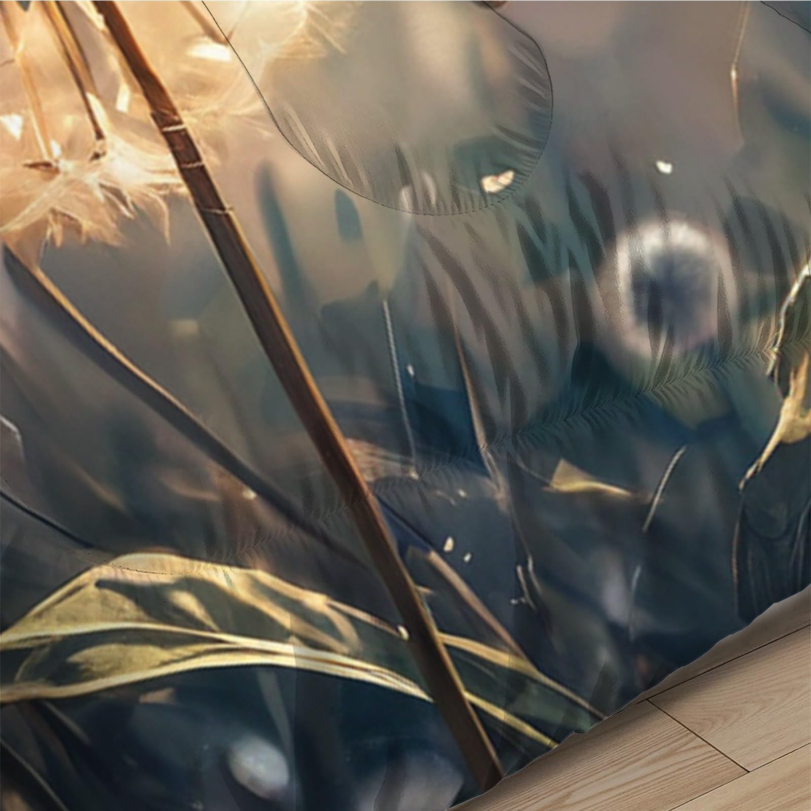 Qiwagu Dekbed met tropische planten, dekbed 200 x 200 cm voor 2