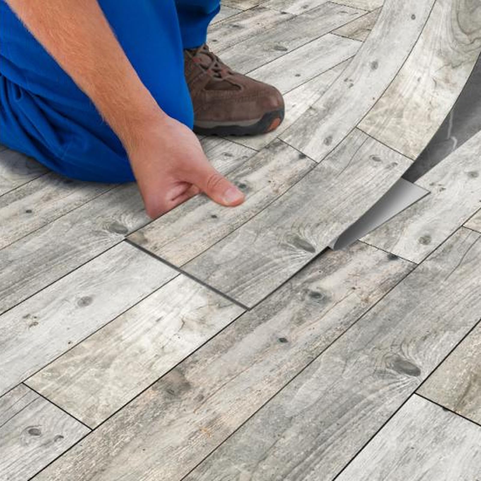 Odklej i Przyklej Płytki Podłogowe z Drewna, Wodoodporne, Samoprzylepne Podłogi do Samodzielnego Montażu do Drzwi do Salonu, Sypialni, Wykonane z Materiału PVC, Wiele zastosowań