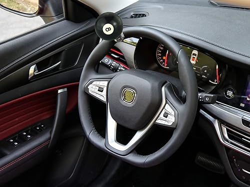 Miniatura 3 de Abfer Manija eléctrica giratoria 8 bolas suicida perilla asistencia de conducción para la mayoría de automóviles, camiones, tractores, barcos,