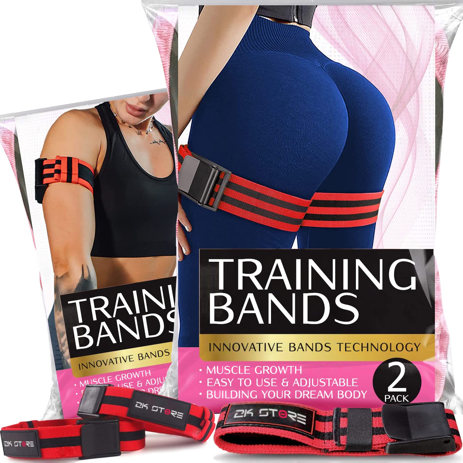 Buy 2K STORE Blood Flow Restriction Bands for Women Glutes Booty