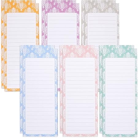 BVYA 3-Pack Magnetic Fridge Notepads - Large 3.5x9 Inch Grocery Lists With Cute Cat Designs