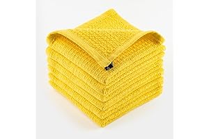 Dishcloths Set of 6 - Lemon Yellow