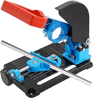 BEAMNOVA Upgraded Angle Grinder Stand,Angle Grinder Fixed Holder Conversion Cutting Machine Table,Handle Adjustable 45 Degree with Clamp Protective Cover