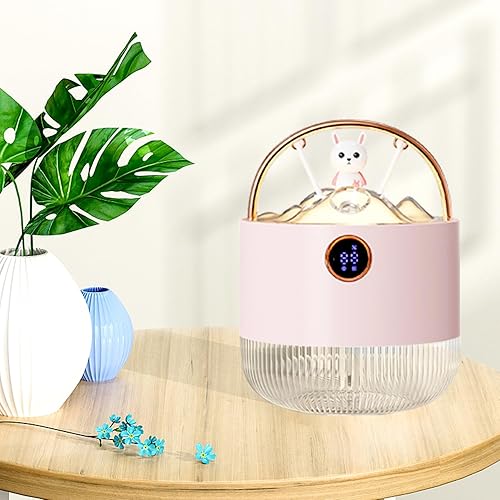 Miniatura 8 de Mini humidificador portátil con luz nocturna de 20.3 fl oz, pequeño humidificador de niebla fría, humidificador de escritorio personal para