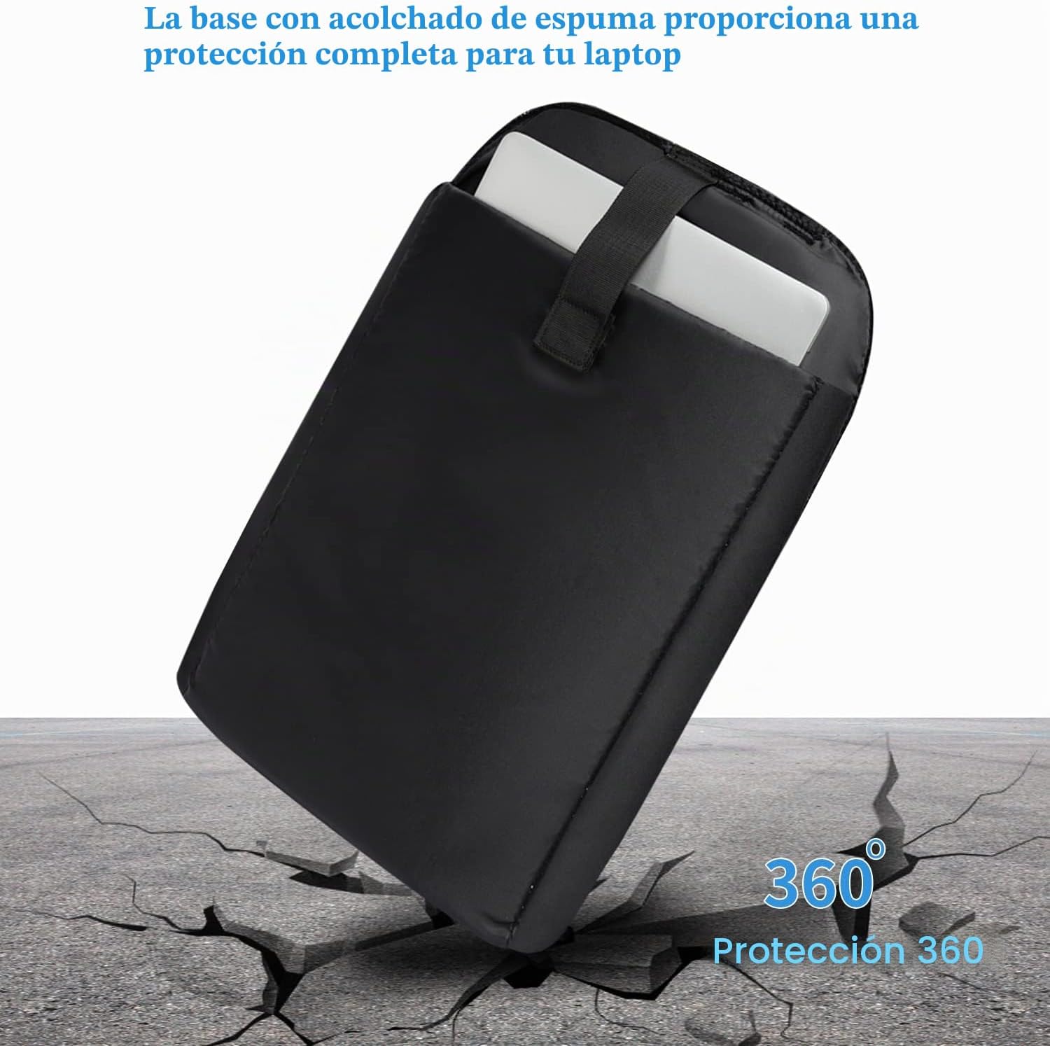 Mochila Impermeable para Ordenador Portatil de 18.4 Pulgadas, Bolso Escolar para Hombre y Mujer Adolescente, con Puerto USB, Mochila Antirrobo para Viaje Diario -Negro 7