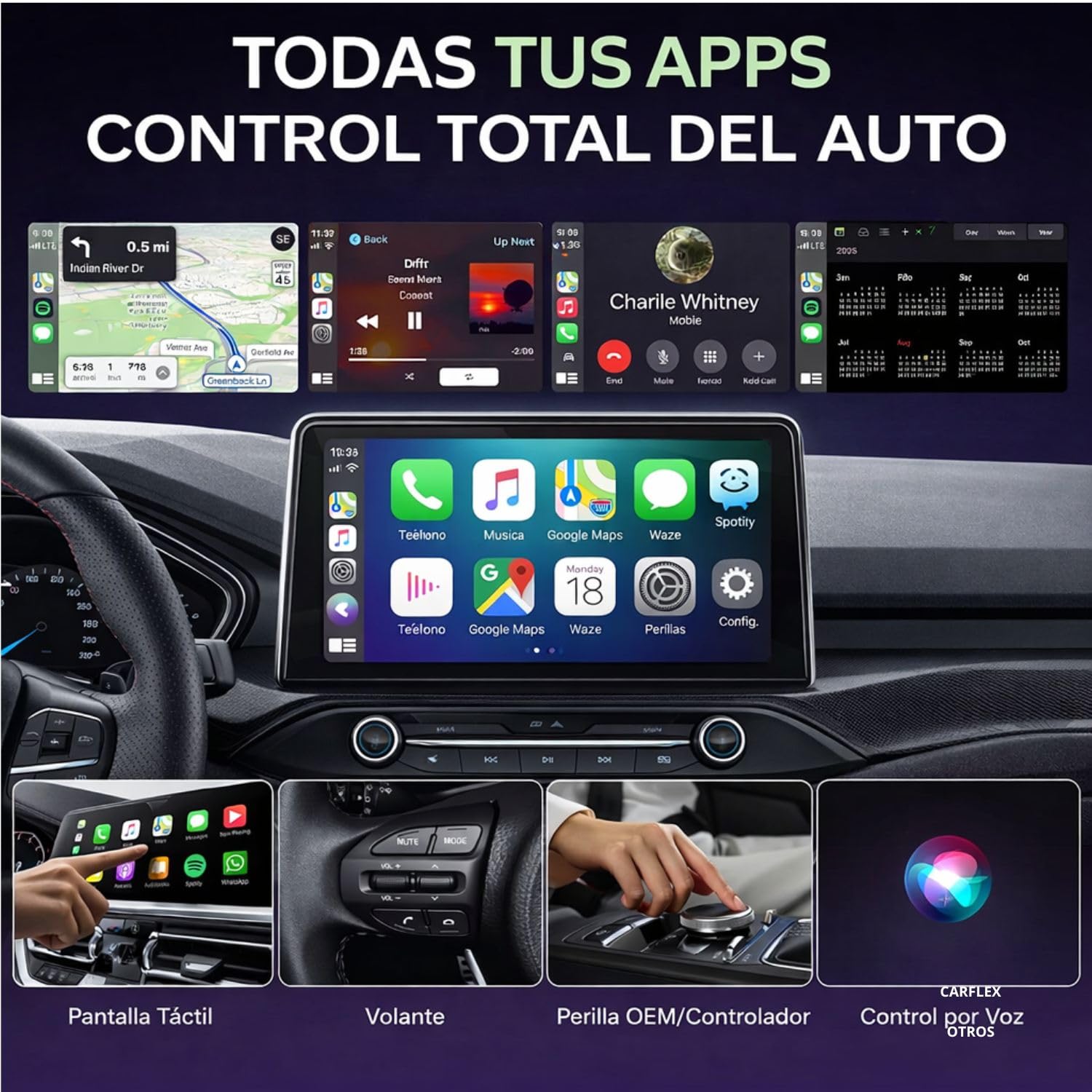 Carplay Inalambrico Android Auto Inalambrico Adaptador Carplay Inalambrico Car Play Android Auto Adaptador Inalambrico Carplay, Coches a Partir de 2014【Nueva Version 2026 】 - 3