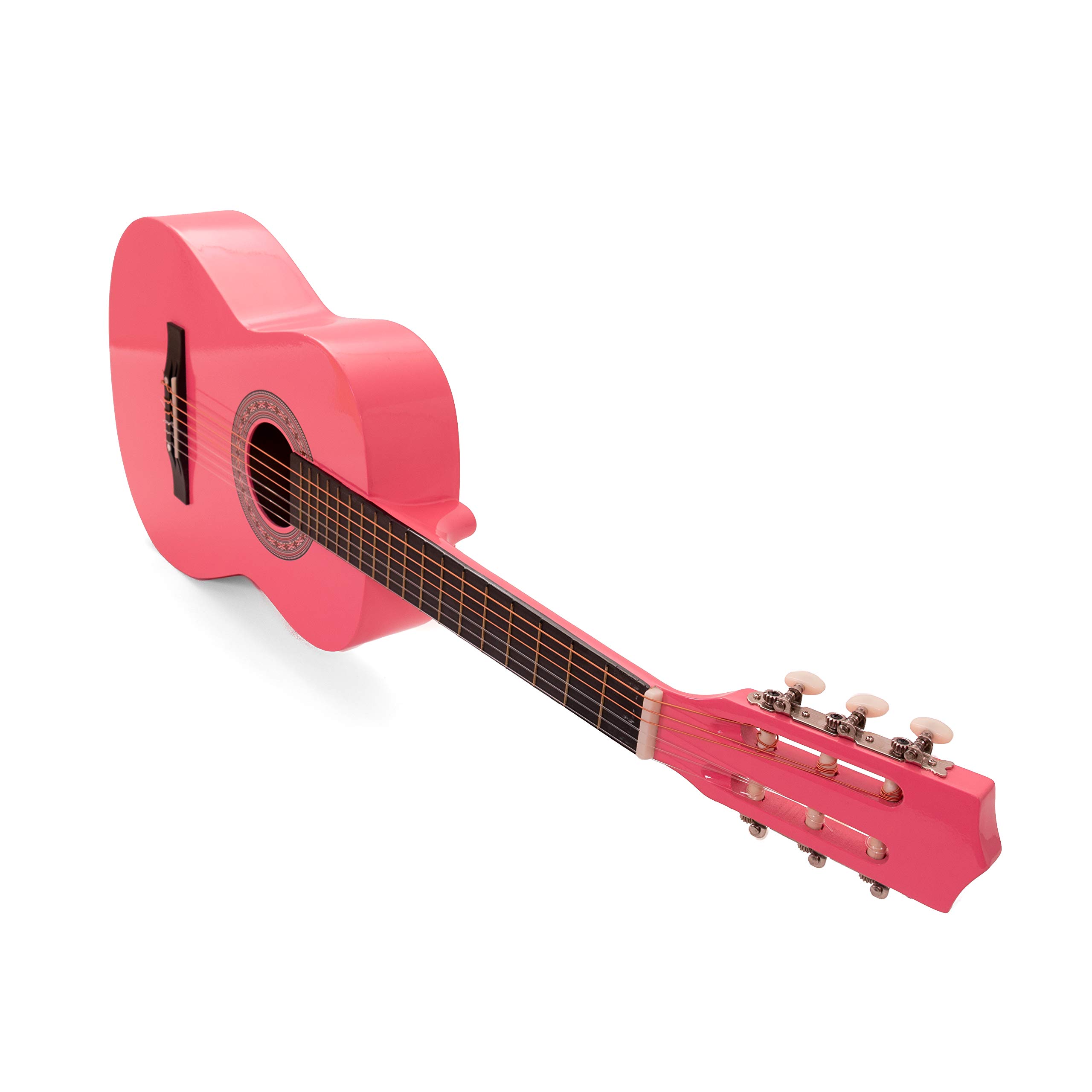 Chitarra Classica YKW Bambino 34" 86cm Rosa Kit 3 Plettri