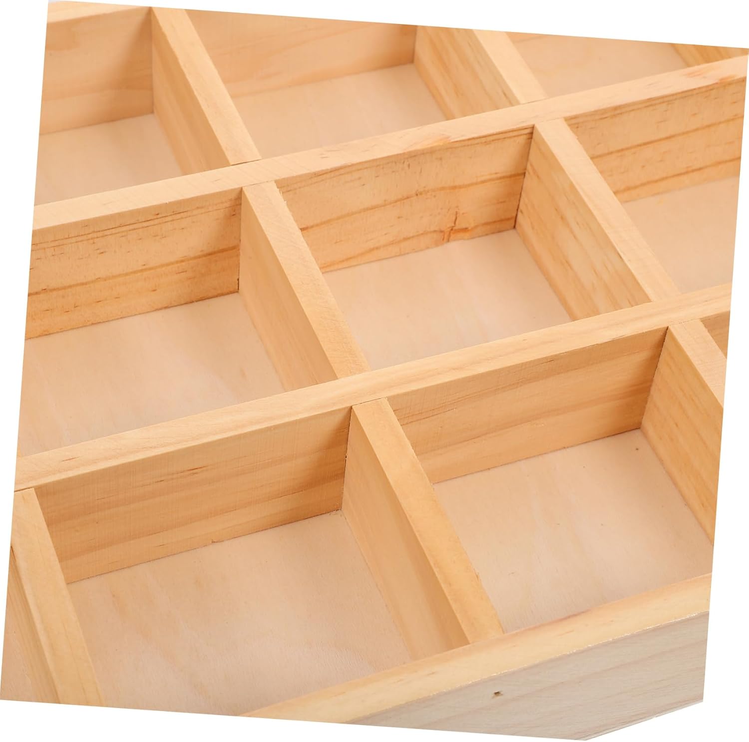 Jewelry Tray Organizer Rustic Wooden Plate for Necklaces and Earrings Compartment Decorative Display Tray for Use