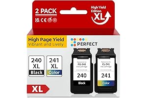 InkSpirit Remanufactured PG240 CL241 Black Color Ink Cartridge Replacement Compatible forCanon Pixma Printer