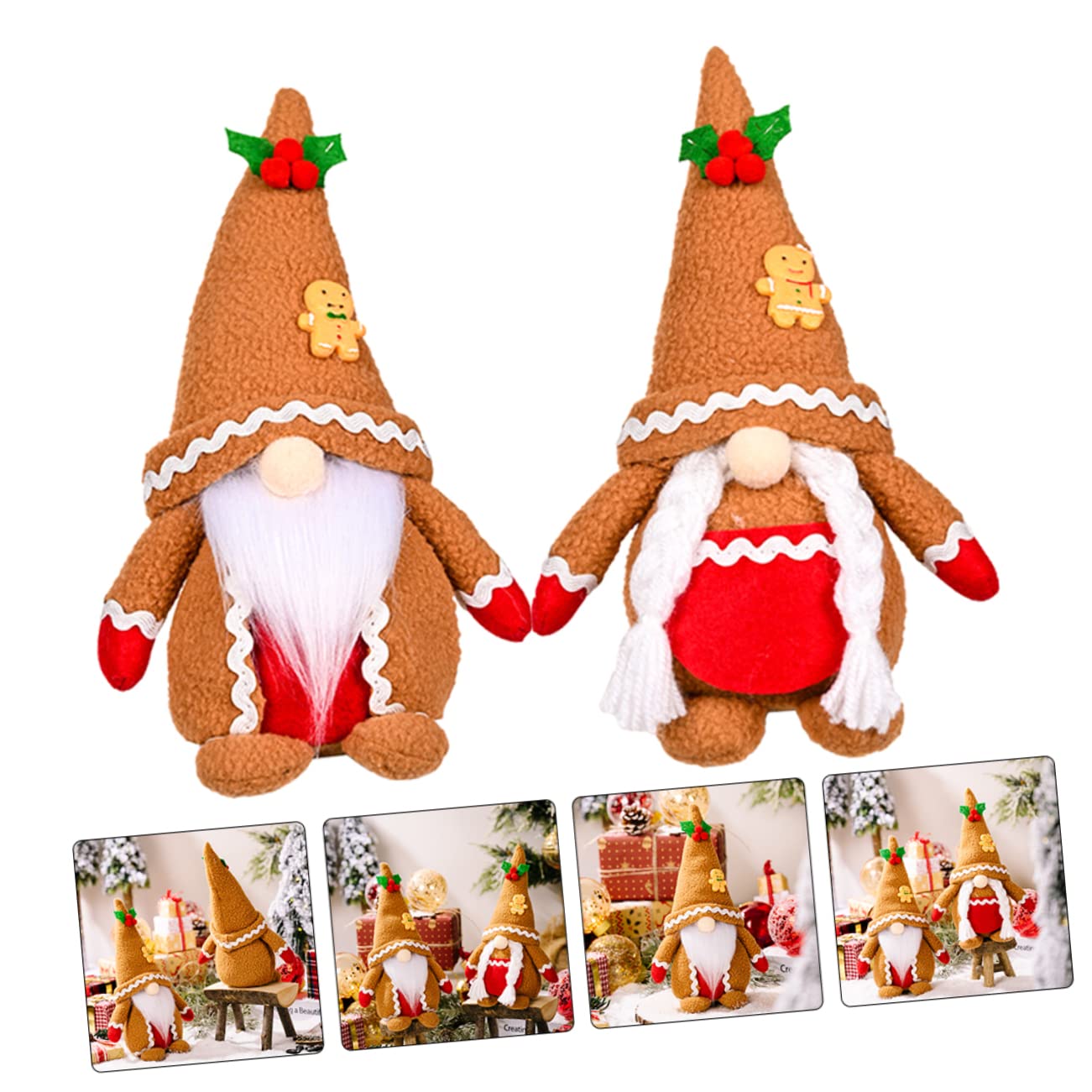 TOPBATHY 6 Piezas muñeca Rodolfo tomte Sueco muñeco de de Navidad muñecos navideños Duendes navideños de Fiesta de Navidad de Peluche de Dibujos Animados algodón