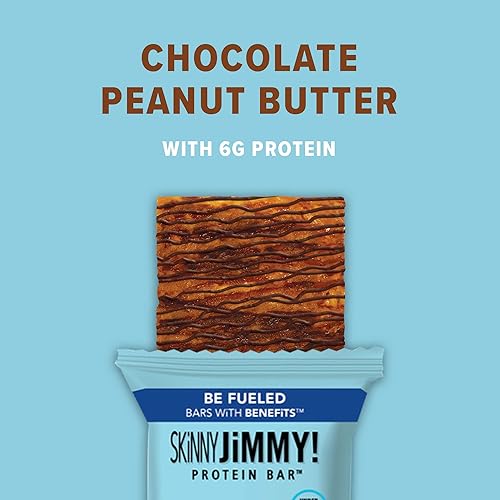 Miniatura 2 de SKiNNY - Barra de proteínas JiMMY - Barras de proteínas mantequilla de maní de chocolate