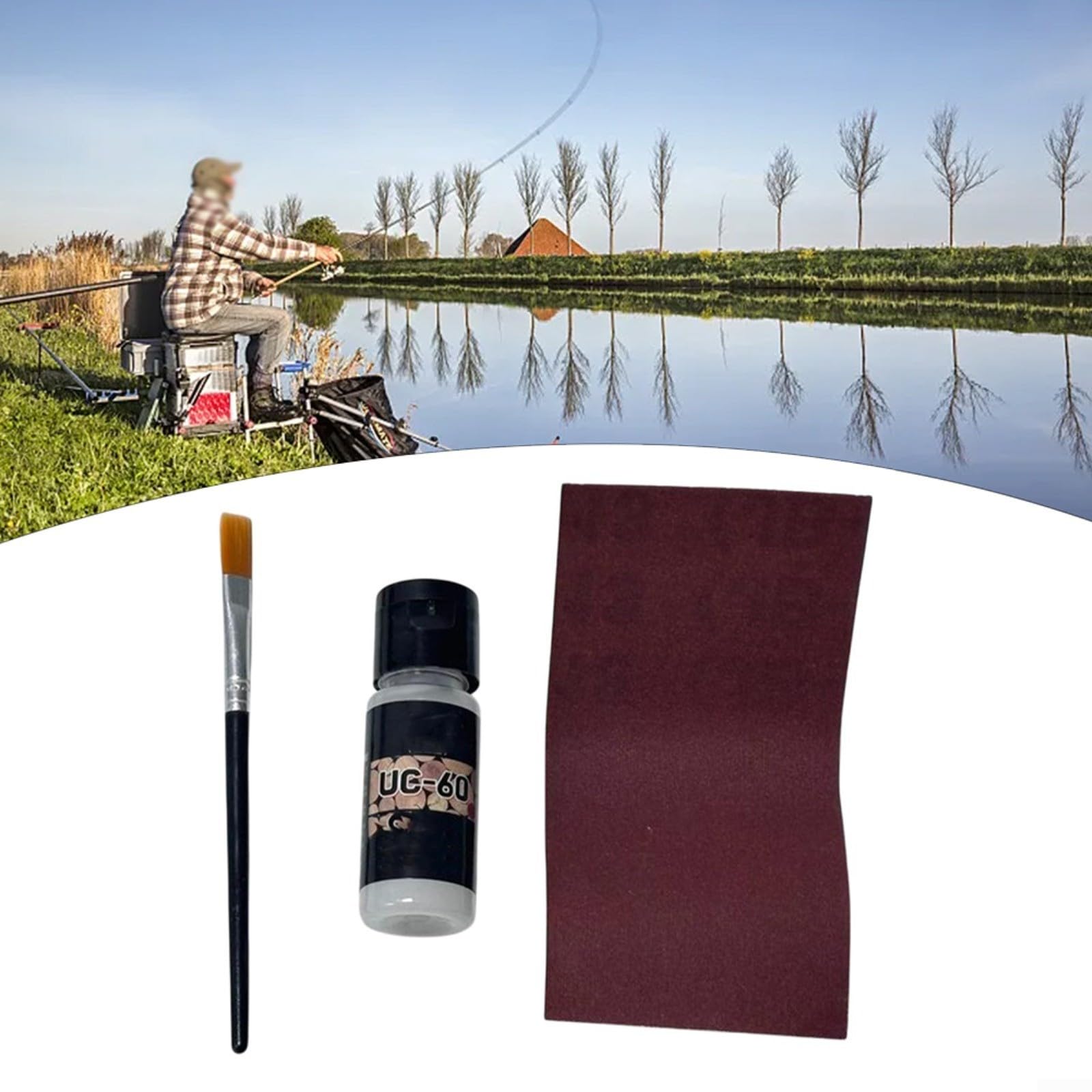THKFISH Kit de Réparation de Canne à Pêche Kit de Réparation d'oeil de