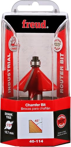 Miniatura 2 de Freud 40-094 broca biseladora de 78 x 1 pulgada con ángulo de 11-14 (vástago de 12 pulgada)