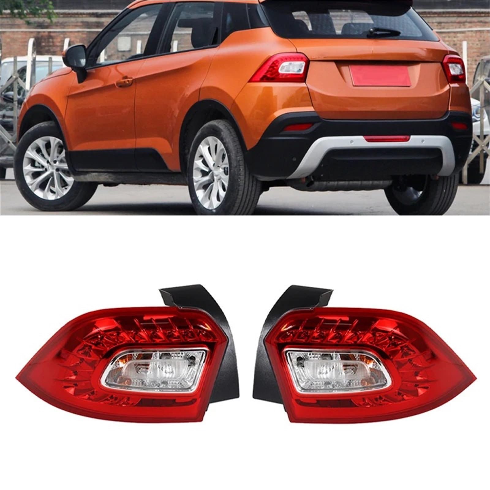 Do chińskiego Brilliance V3 LED tylnego zderzaka samochodu tylne światła tylne światła cofania światło hamowania tylne lampy montaż(Left)