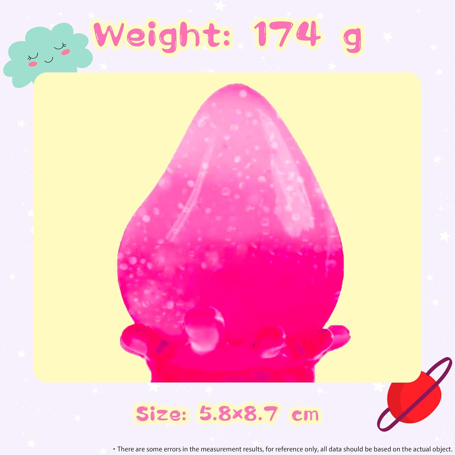 2 Packs Dream Squishy Drop Silicone Squishy Stress Balls for Adults & Kids - Sensory Fidget Toys for Autism, ADHD, Anxiety Relief - Squeeze Stress Relief Toys, Birthday Gifts (Blue & Pink)