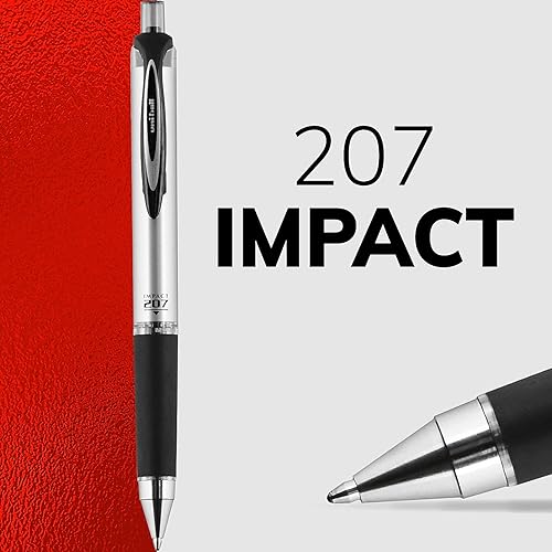 Miniatura 5 de 207 Impact Roller Ball Bolígrafo de gel retráctil, tinta negra audaz