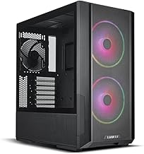 Lian-Li Lancool 216 RGB Black Steel/Tempered Glass ATX Mid Tower Computer Case,2X 160 mm ARGB Fans Included - LANCOOL 216RX Black
