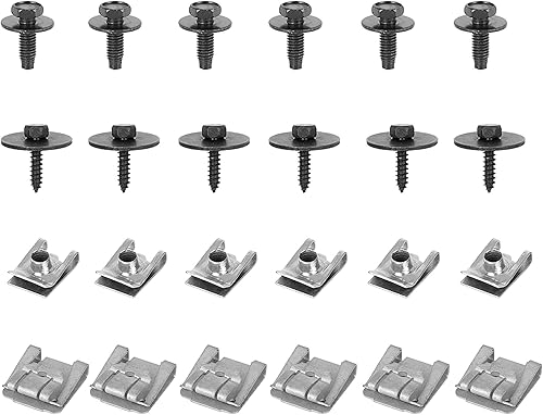 X AUTOHAUX Clips de la bandeja inferior del motor tornillos debajo de los remaches del chapoteo de la cubierta para la clase W211 del Benz E