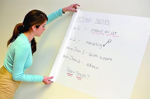 Miniatura 5 de hoja de borrado en seco autoadhesiva, tecnología de adhesivo estático patentada, hojas de borrado en seco reutilizables