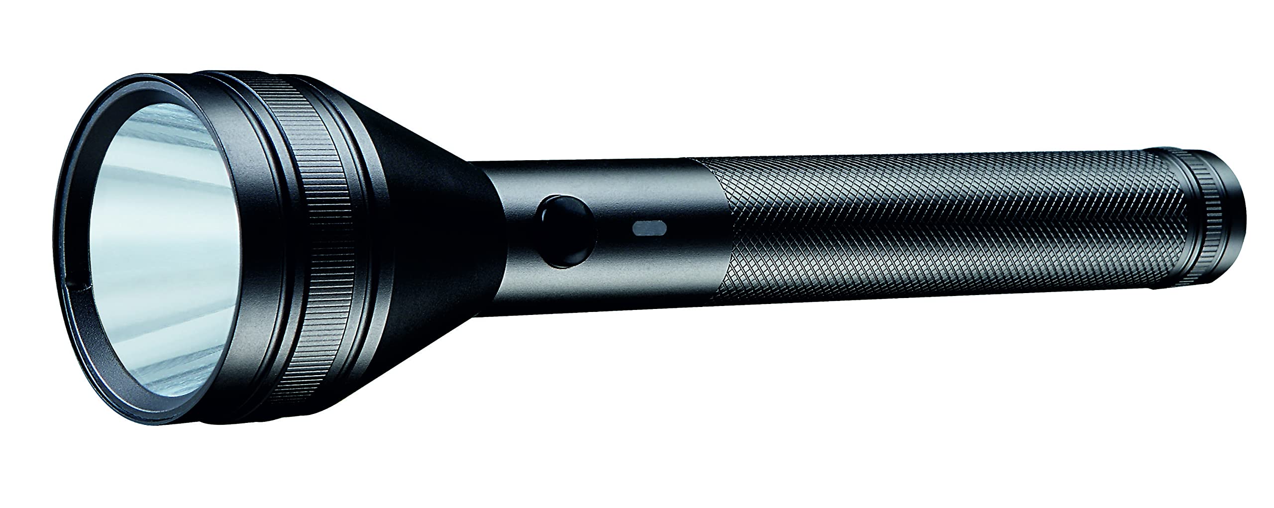 Impex Leader P2 1500 Mah Rechargeable Led Flashlight Non Corrosive Aircraft Aluminium Body, High Bright 5W Cree Led (Usa), Black