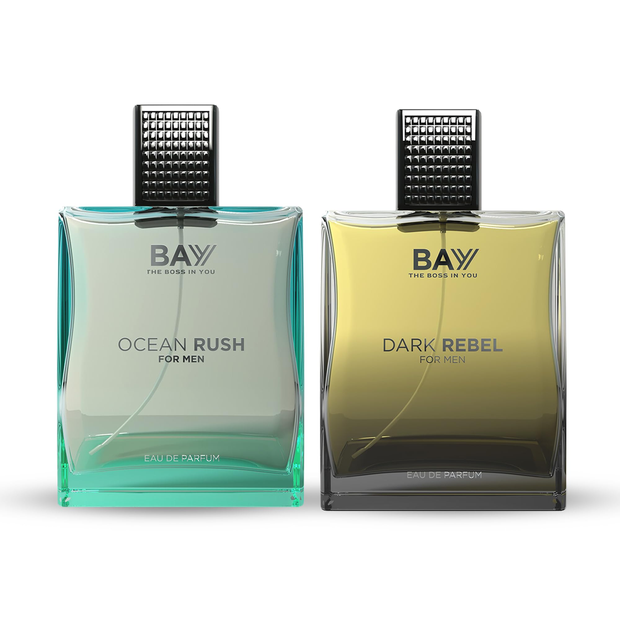 BAYY Ocean Rush & Dark Rebel for Him Perfume Combo with Long-Lasting Fragrance, Pack of 2, 100ml each