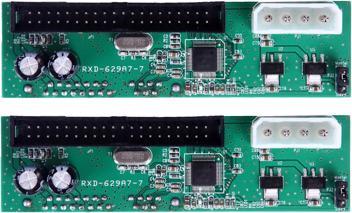HDE 2 Pack IDE/EIDE/PATA Computer to SATA Hard Drive Interface Adapter PC Mac