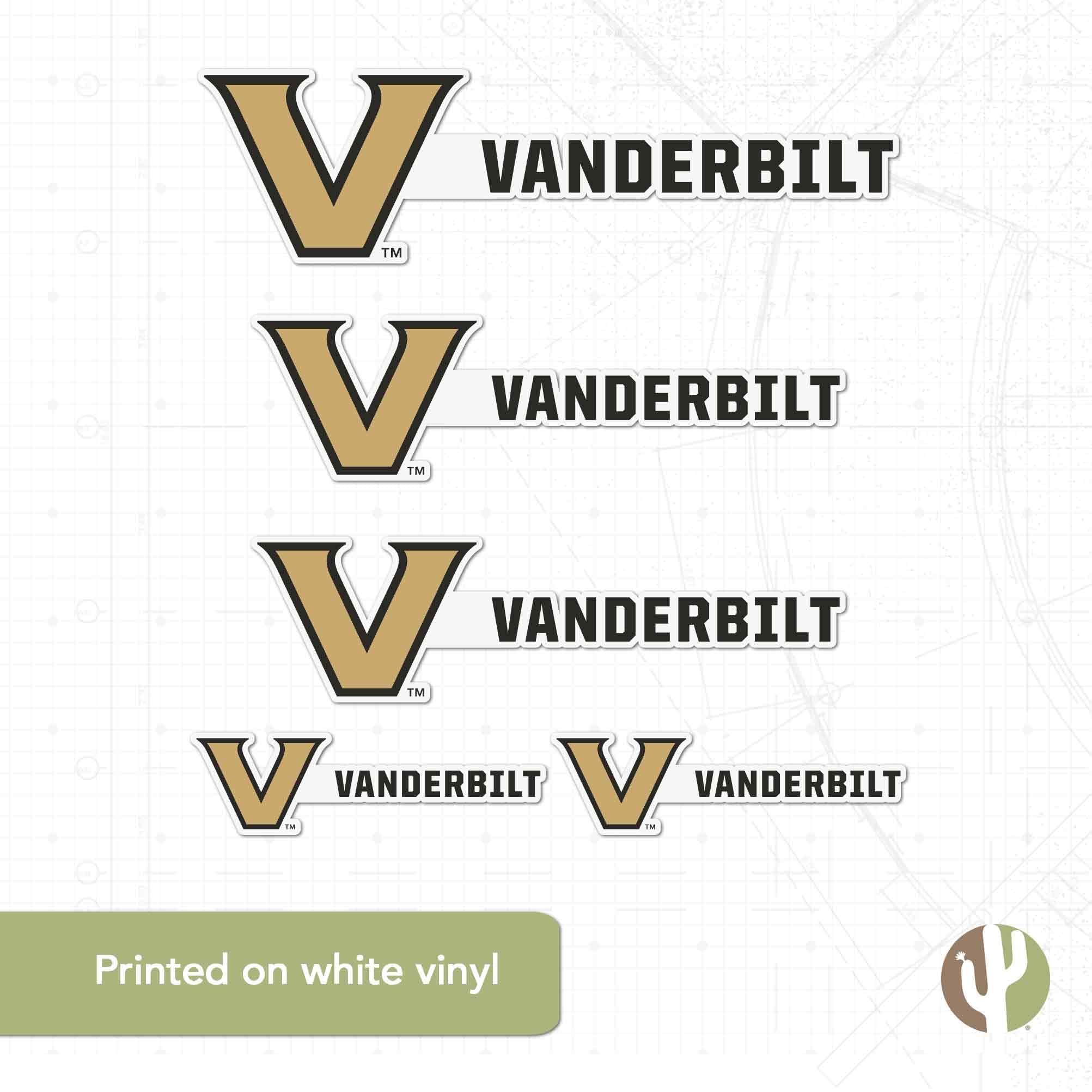 Vanderbilt University Vinyl Decal Sticker – Officially Licensed, Outdoor Grade, For Laptop, Car, Water Bottle - View #7