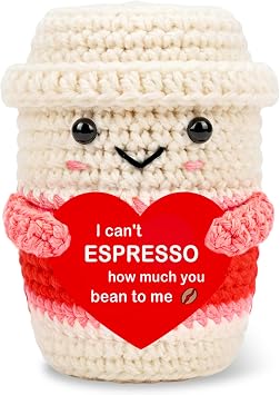 Yalucky Gifts For Girlfriend Boyfriend Handmade Coffee Crochet Cute Stuff Romantic I I Love You Gifts Christmas,Anniversary,Valentine'S Day,Birthday Gift For Her Him Husband Wife Gift Home Decorative
