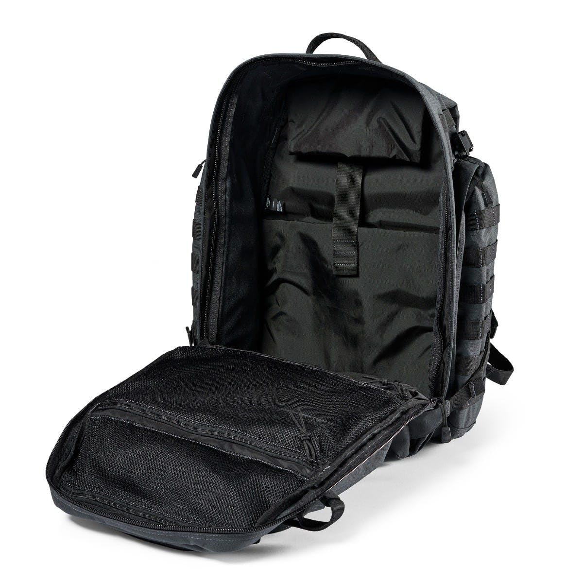 5.11 RUSH 72 2.0 Mochila táctica Molle de supervivencia militar con compartimento para laptop, grande, 55 L, estilo 56565ABR | Style 56565ABR, paquete militar grande de 55L, compartimento para laptop, listo para hidratación, nailon 1050D