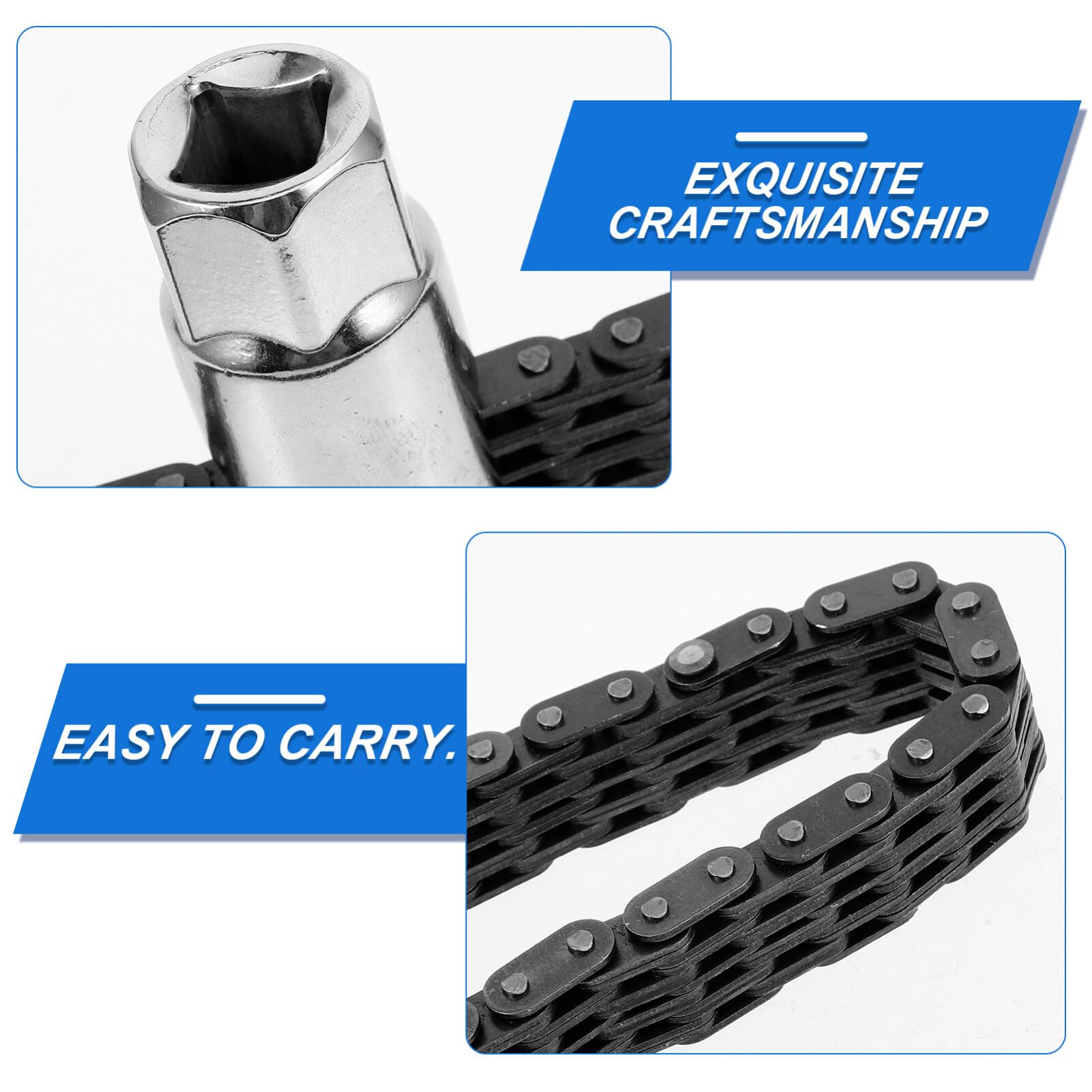 Chain Wrench Teiliger Ölfilter-wrench Für Motorräder Und Verstellbarer Ketten-schlüssel Robustem Für Mühelosen Filterwechsel Für Und -enthusiasten