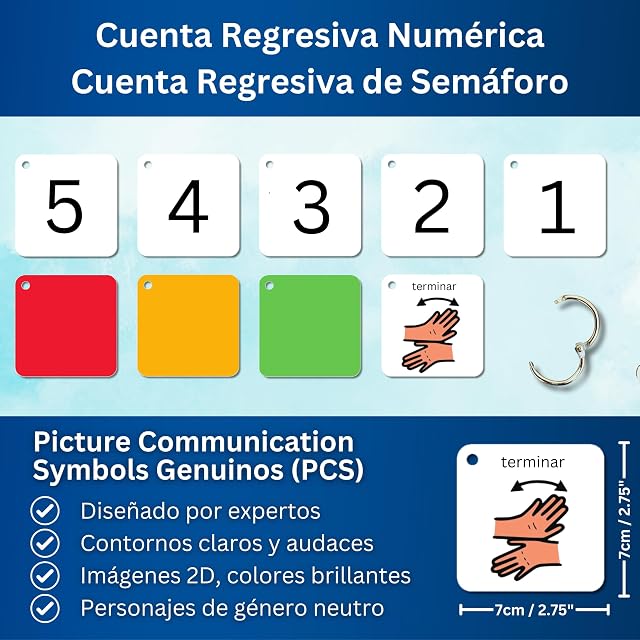 Foto 5 de 6 de Cuenta Atrás Visual Autismo, Pictogramas de Transición para Niños (Español)