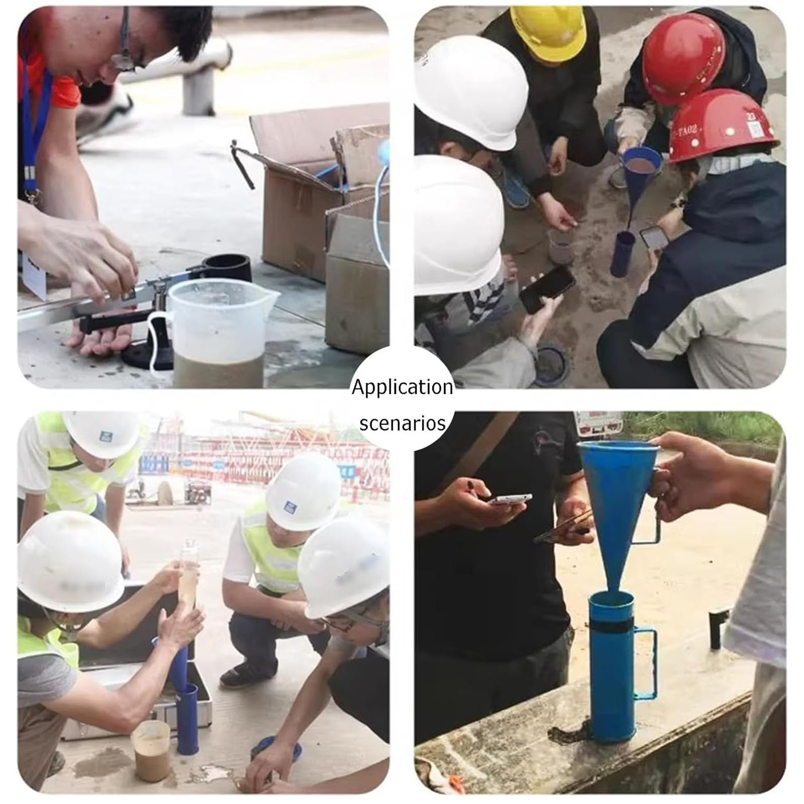 Kit De Viscosímetro para Lodos, Probador Portátil De Lodos con Caja De Aluminio, Hidrómetro para Lodos, Medición De Contenido De Arena, Viscosímetro, Reómetro De Precisión para Análisis De