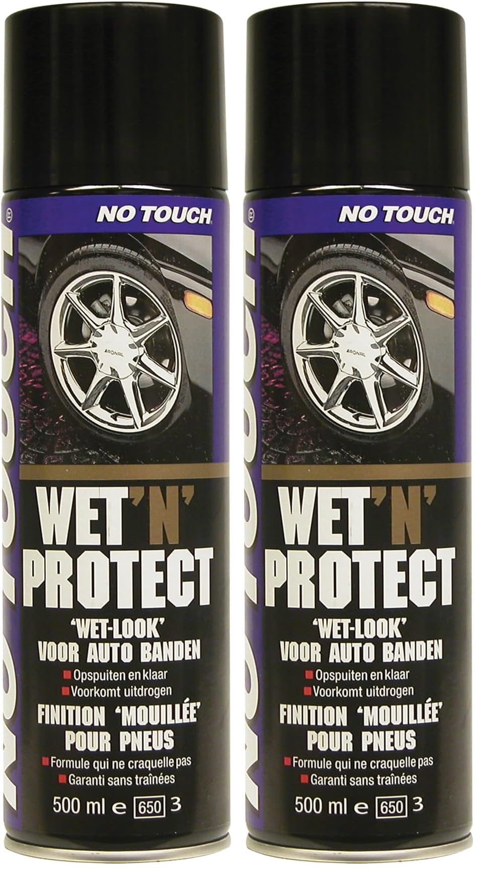 No Touch Carpoint NL-FR Wet 'n Protect 500ml Nero Gomme (Confezione da 2)