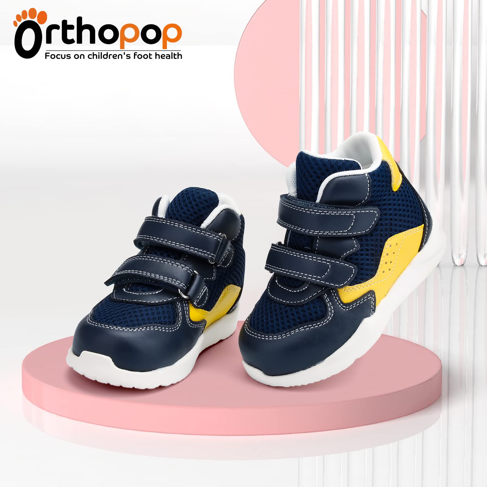 Zapatos ortopédicos para niños y jóvenes, Botas de Tela Vaquera con Soporte para el Arco y el Tobillo, Suelas Antideslizantes, corrigen los pies Planos y el valgo/varo de los niños