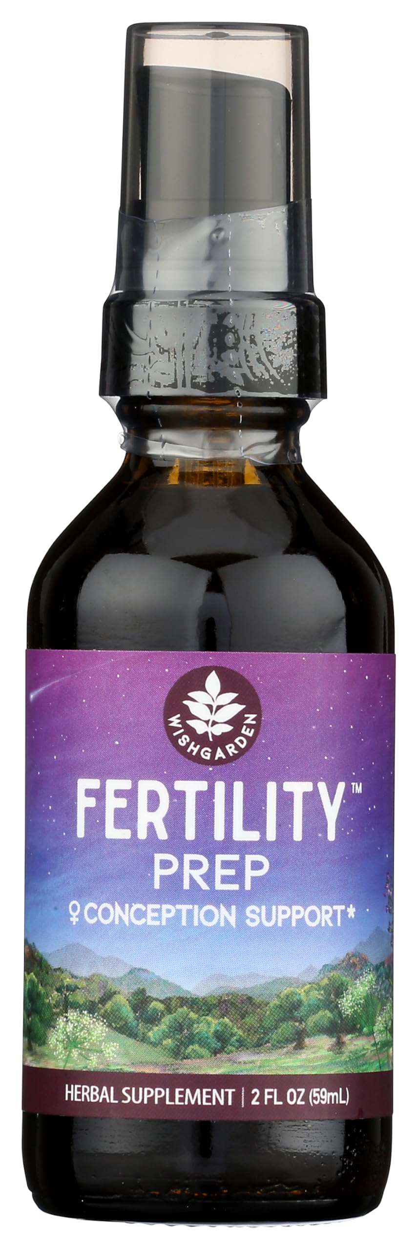 WishGarden Herbs Fertility Prep - All-Natural Fertility Herbal Supplement with Vitex, Red Maca & Raspberry Leaf, Supports Healthy Hormone Balance for Women, Optimal Uterine Health & Conception, 2oz