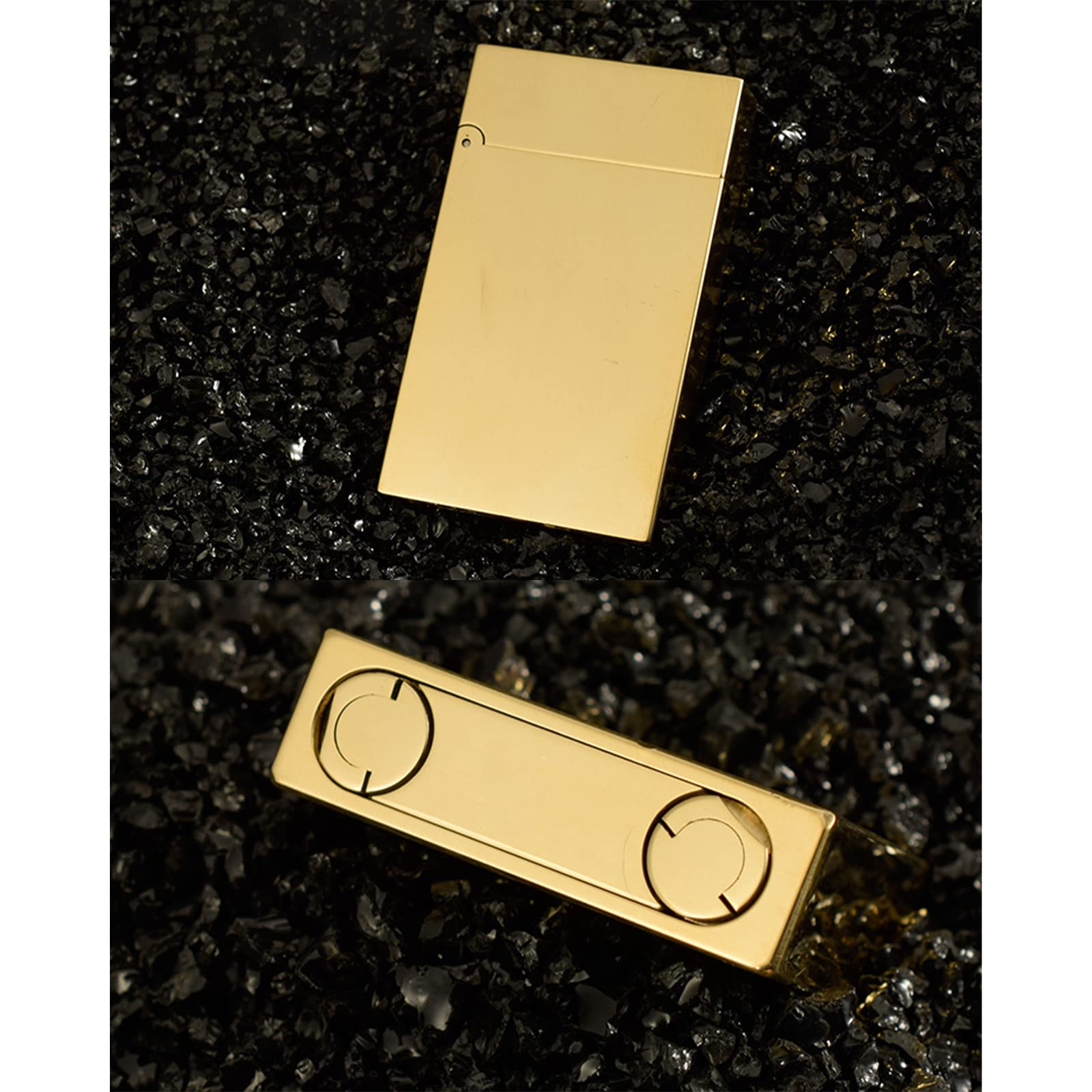 Antique Vintage Briquet Kérosène Briquet Original Cuivre Métal Briquet Flamme Douce Réutilisable Trench Coupe-Vent Allume-Cigare Cadeau pour Fumer