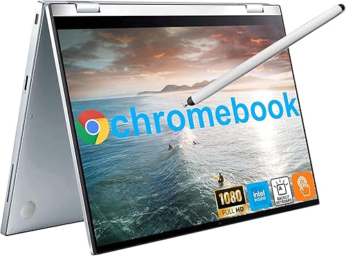 ASUS Chromebook 2 en 1 - Portátil empresarial convertible pantalla táctil FHD de 14 pulgadas Intel Core M3-8100Y Chrome OS 8 GB de RAM 64 GB eMMC