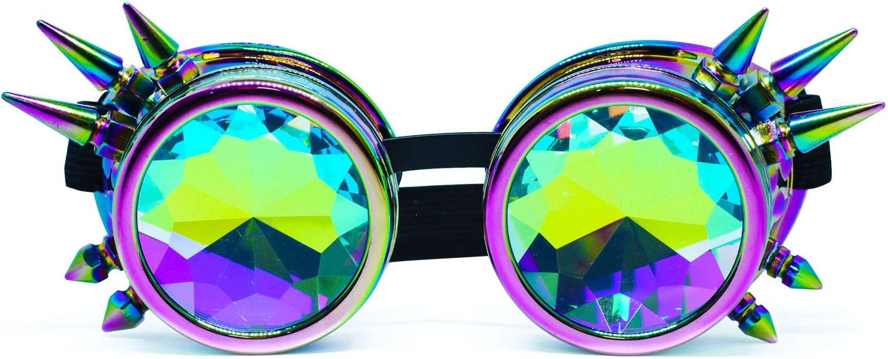 Kaleidoscope Glasses - Trippy Psychedelic Rave Goggles - Funky Prism Glasses For Raves - Festival Accessories