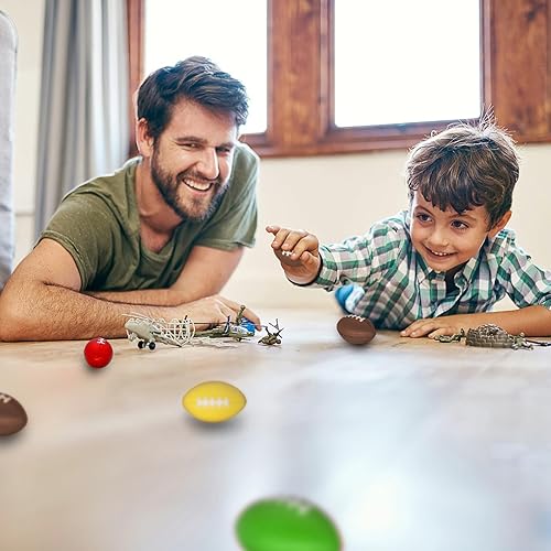 Miniatura 7 de Oleitodh 96 unidades de mini pelota de fútbol deportivo de fútbol a granel de espuma colorida para niños y adultos, pelota deportiva de fútbol para