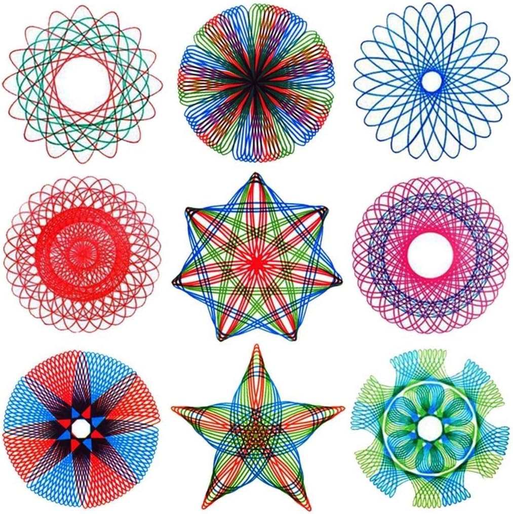 Georgi’s Perfect Spiral Fun Art Set Awesome Spiro Kids Toys Hours of Fun Create Stunning Designs 6 Colour Pen 23 Piece Drawing Set Practical Gift Idea - Image 4