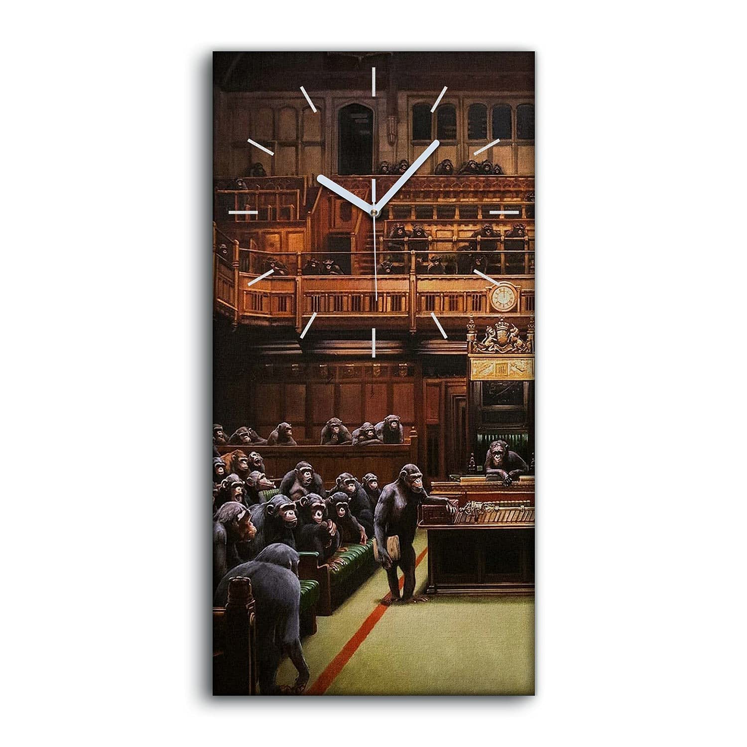 Horloge sur Toile 30x60cm Parlement décentralisé pour sublimer votre chambre à coucher